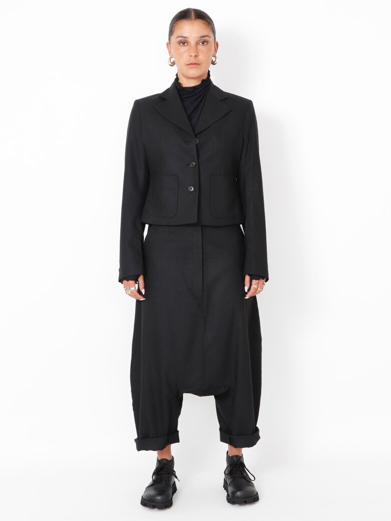 Sort Aarhus - Extra baggy pants in wool