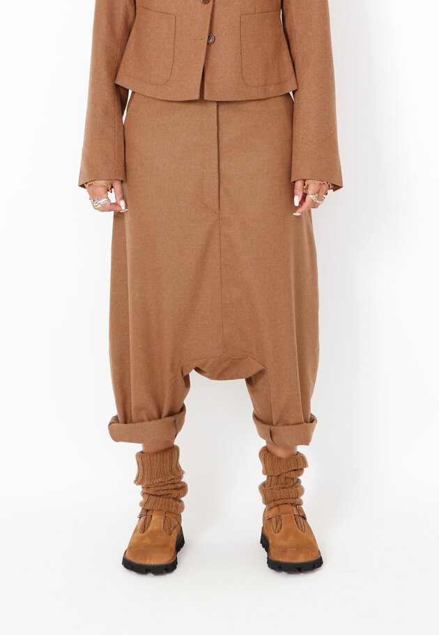 Sort Aarhus - Extra baggy pants in wool Sort Aarhus - Extra baggy pants in wool