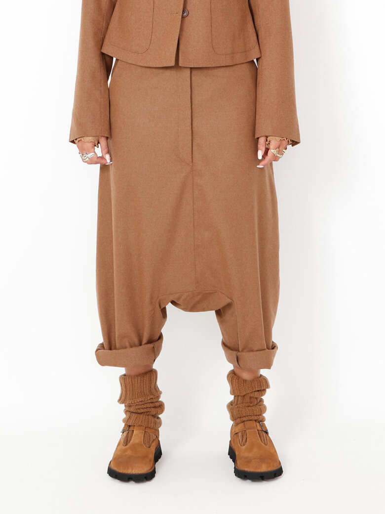 Sort Aarhus - Extra baggy pants in wool