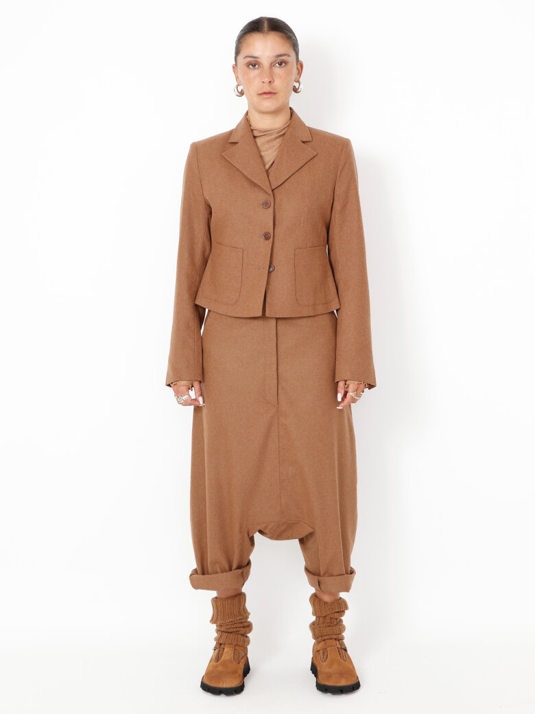 Sort Aarhus - Extra baggy pants in wool