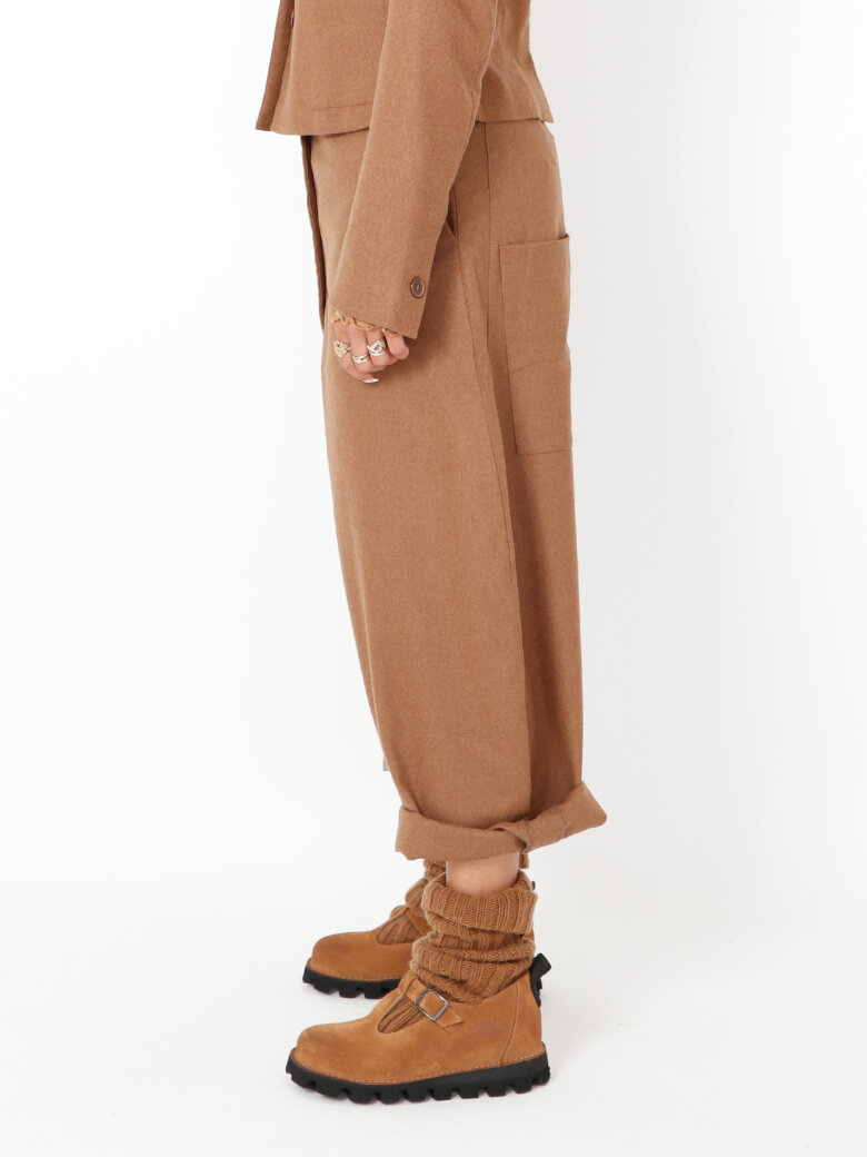 Sort Aarhus - Extra baggy pants in wool