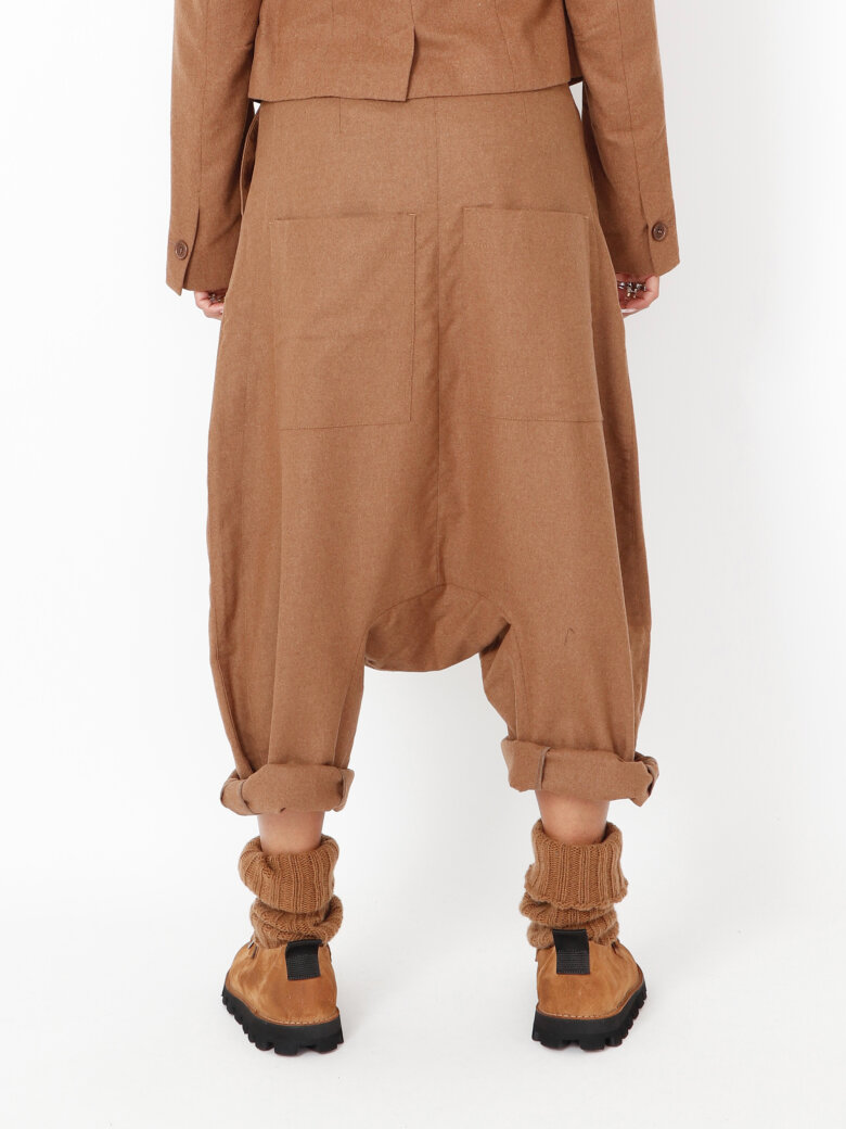 Sort Aarhus - Extra baggy pants in wool