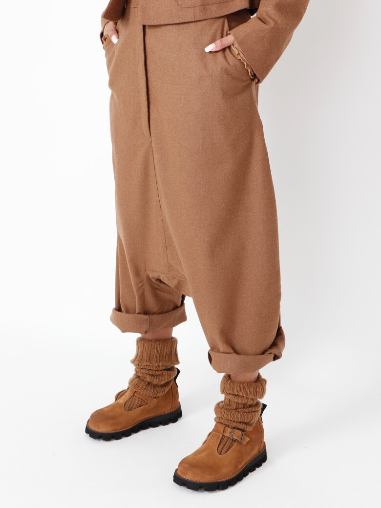 Sort Aarhus - Extra baggy pants in wool