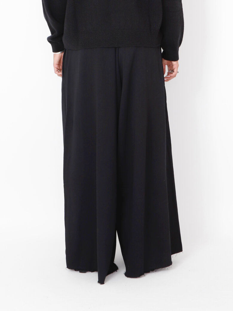 Sort Aarhus - Wide pants in cotton/modal
