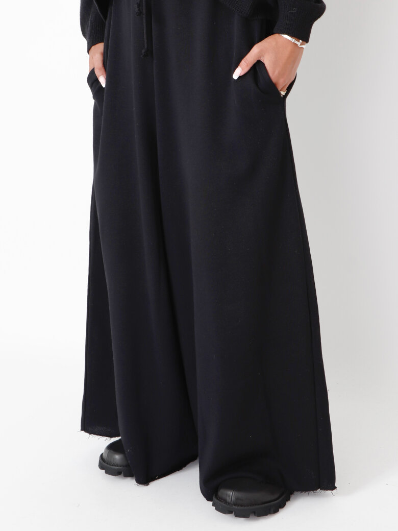 Sort Aarhus - Wide pants in cotton/modal