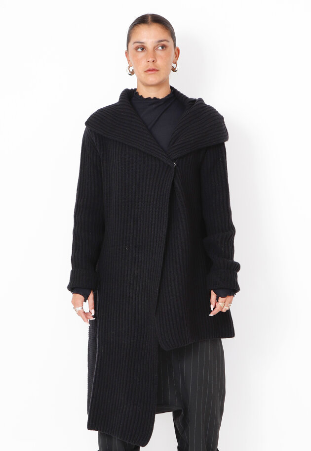 Sort Aarhus - Strikket oversize cardigan