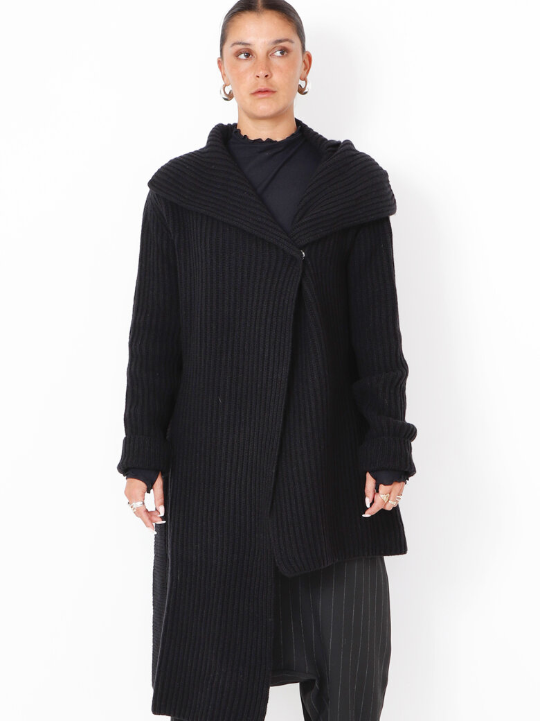Sort Aarhus - Strikket oversize cardigan