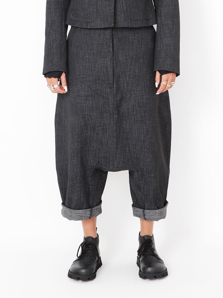 Sort Aarhus - Extra baggy pants in denim look