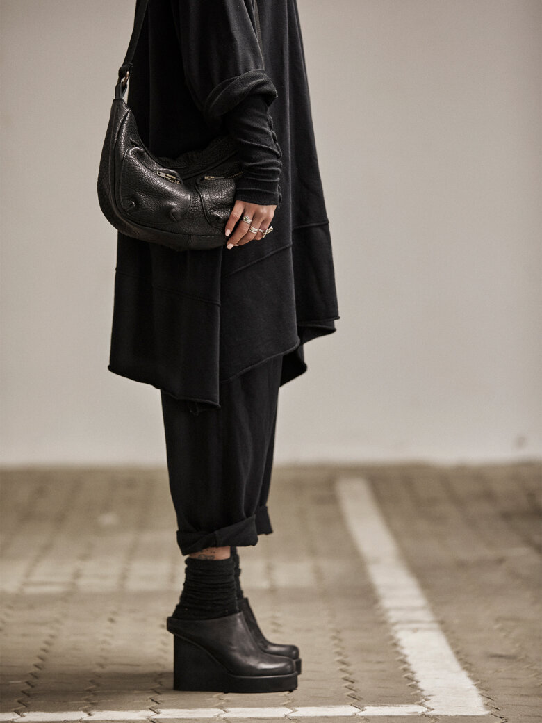 Sort Aarhus - Open shoe with platform sole