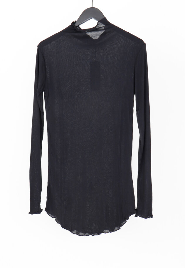 Sort Aarhus - Blouse with turtleneck Sort Aarhus - Blouse with turtleneck