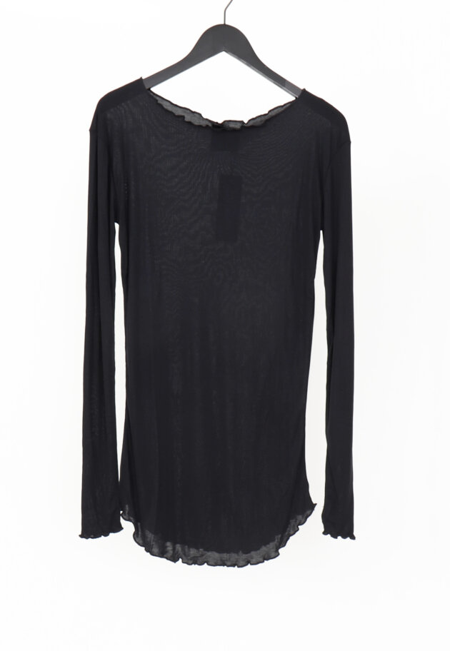 Sort Aarhus - Blouse with round neck Sort Aarhus - Blouse with round neck