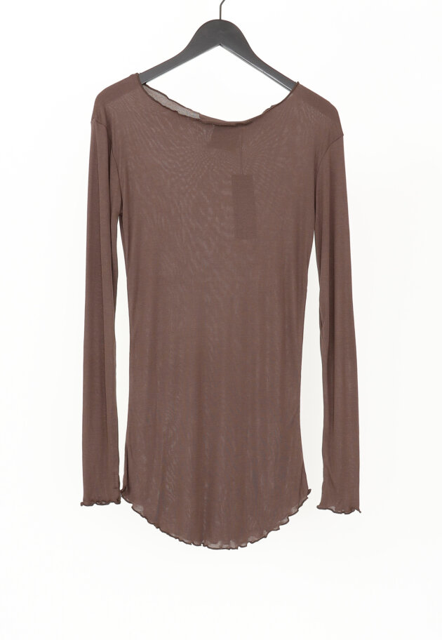 Sort Aarhus - Blouse with round neck Sort Aarhus - Blouse with round neck