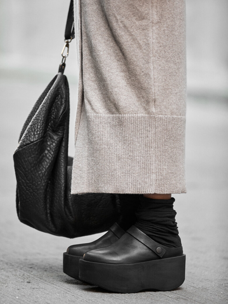 Sort Aarhus - Platform shoes with fur