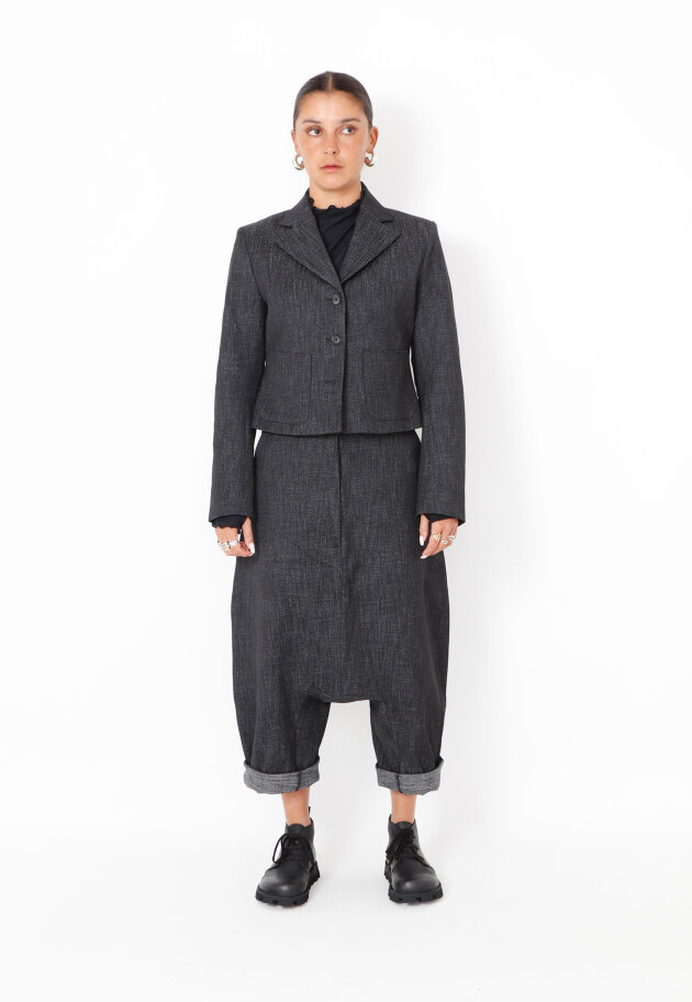 Sort Aarhus - Extra baggy pants in denim look