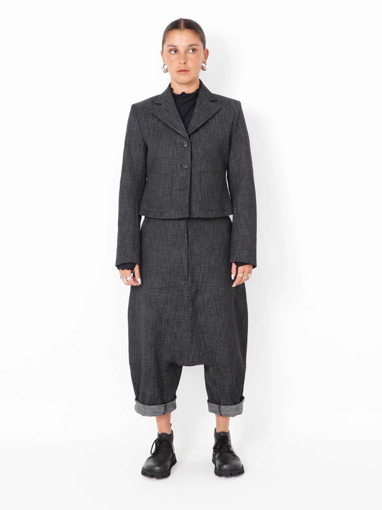 Sort Aarhus - Extra baggy pants in denim look