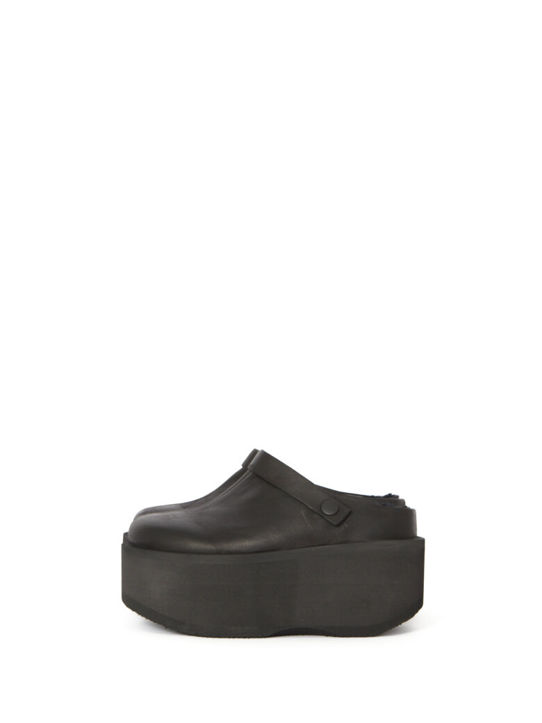 Sort Aarhus - Platform shoes with fur