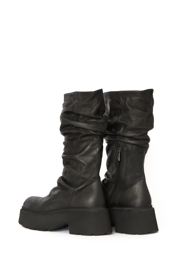 Sort Aarhus - Sort Aarhus boot with zipper