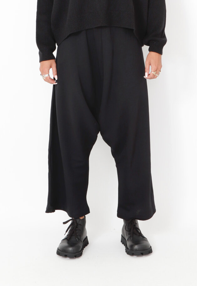 Sort Aarhus - Baggy pants with wide legs