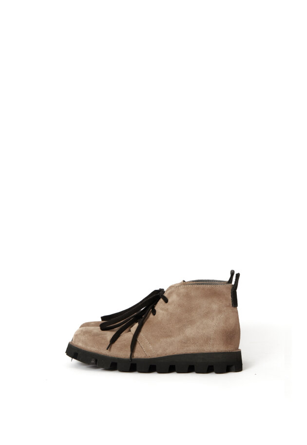 Lofina - Short boot in suede with laces Lofina - Short boot in suede with laces
