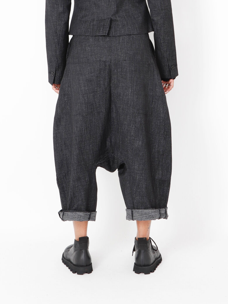 Sort Aarhus - Extra baggy pants in denim look