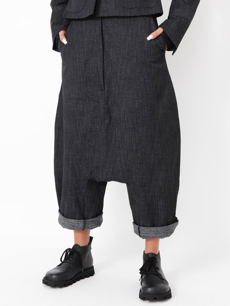 Sort Aarhus - Extra baggy pants in denim look