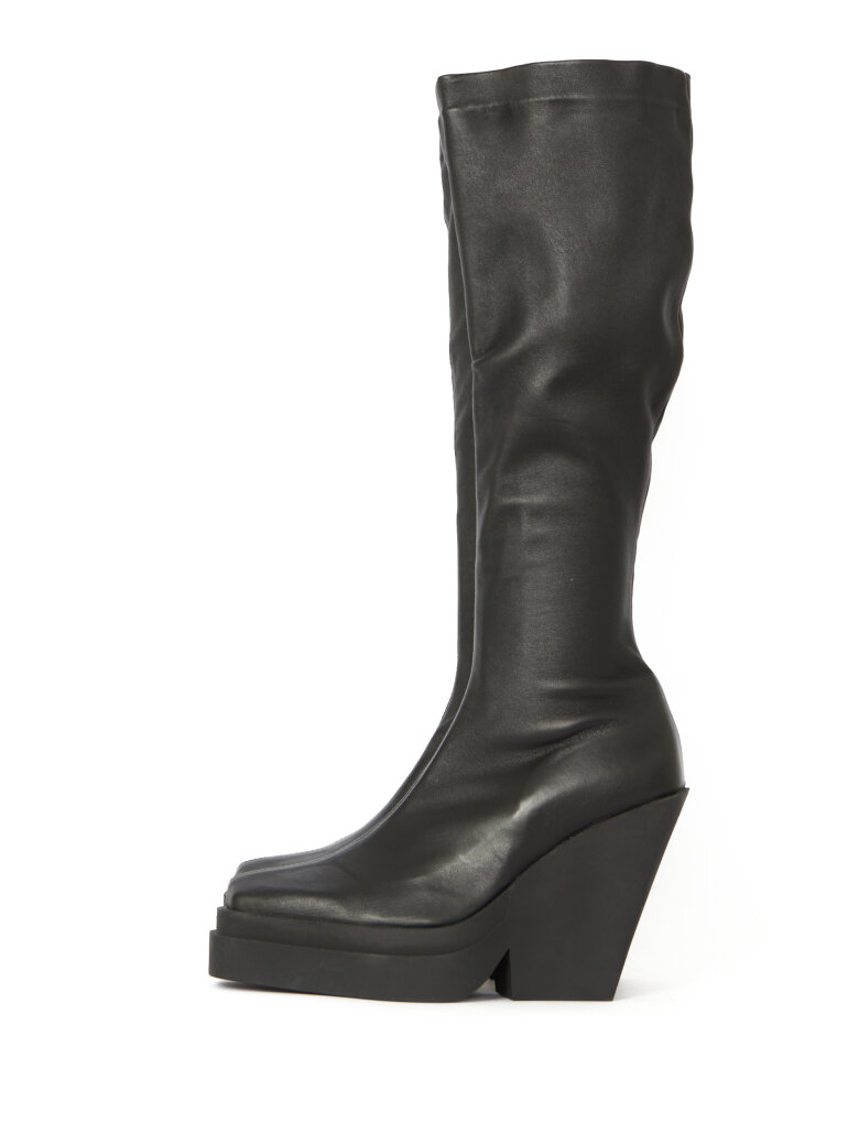 Sort Aarhus - Long boot with zipper