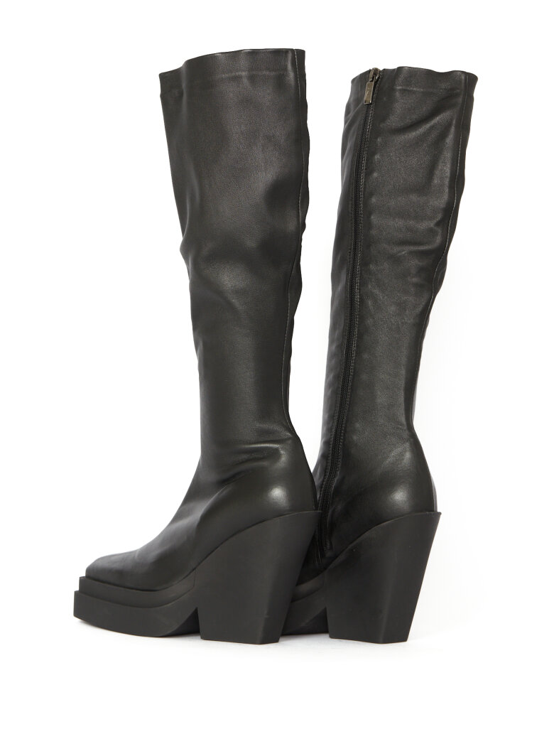 Sort Aarhus - Long boot with zipper