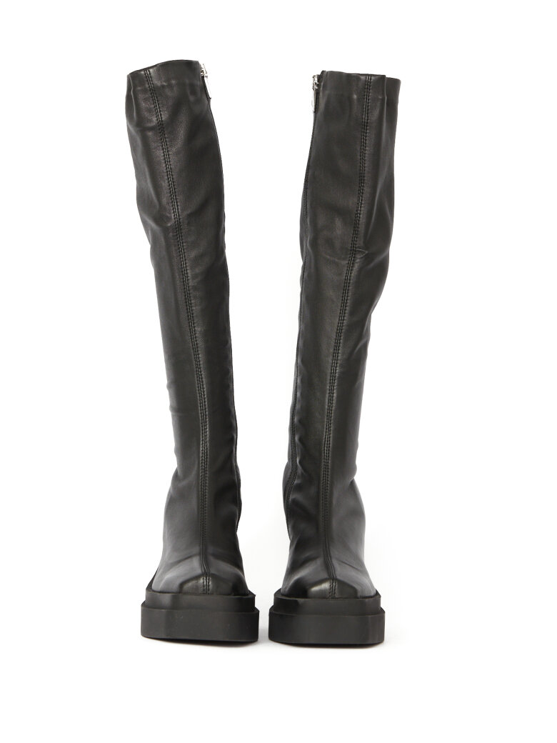 Sort Aarhus - PRE ORDER! Lang støvle med høj sål