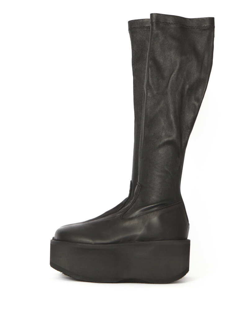 Sort Aarhus - Long boot with stretch and zipper