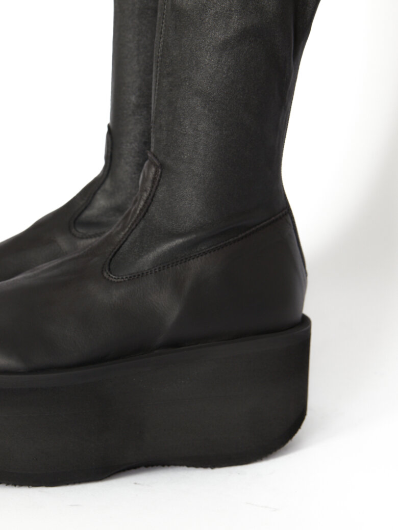 Sort Aarhus - Long boot with stretch and zipper