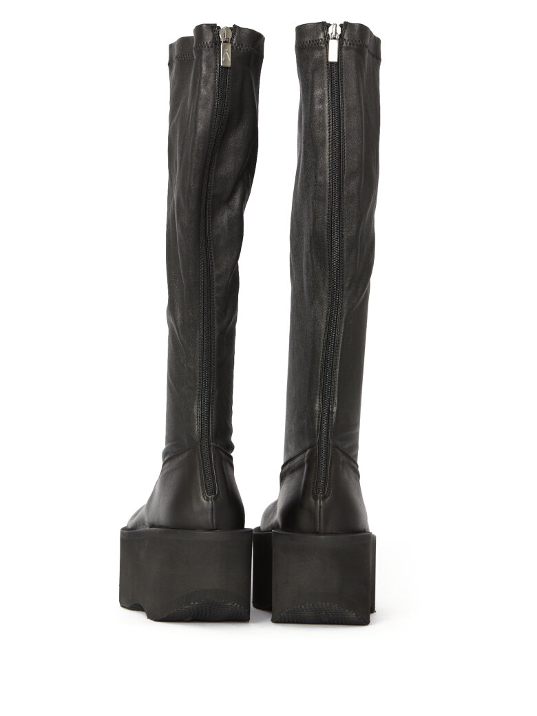 Sort Aarhus - Long boot with stretch and zipper