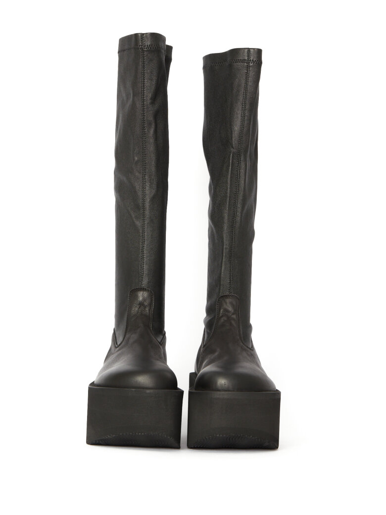 Sort Aarhus - Long boot with stretch and zipper