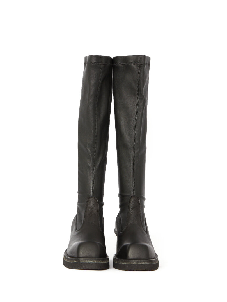 Lofina - Lang støvle med strækskind samt lædersål med rågummisål