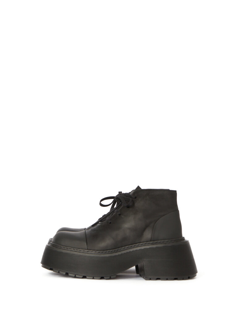 Sort Aarhus - Kort støvle med snøre