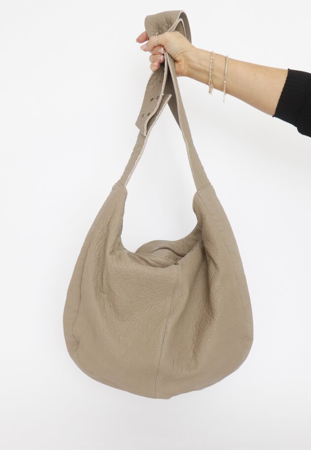 Sort Aarhus - Bag in lamb leather with zipper