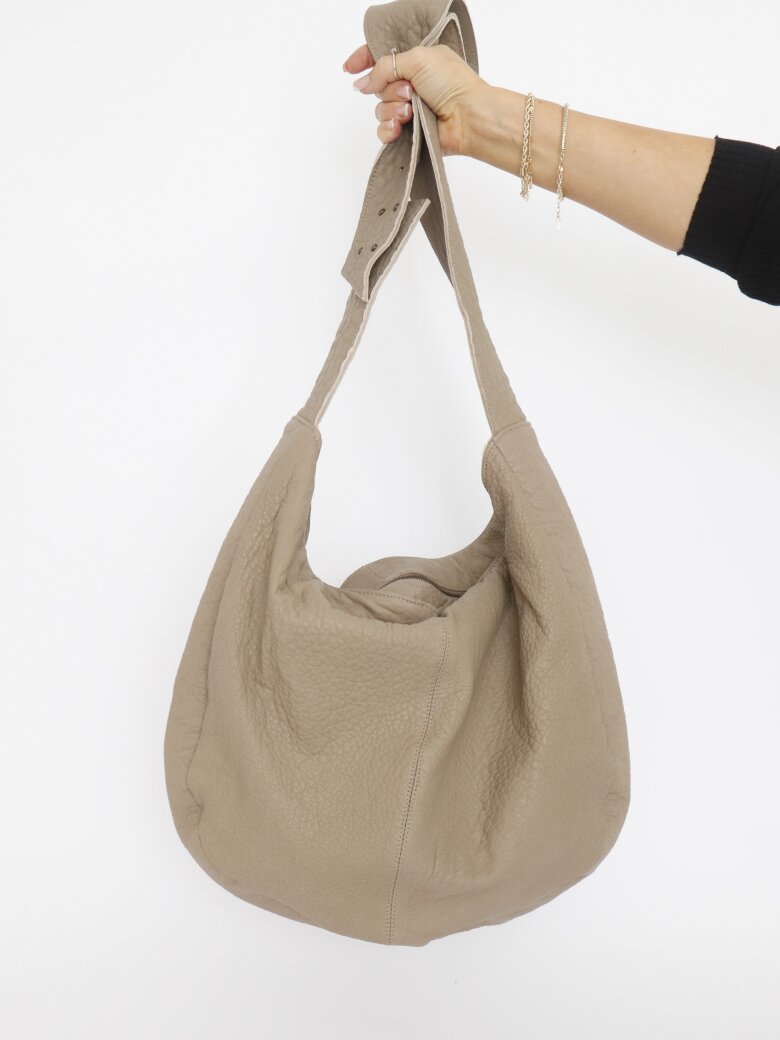 Sort Aarhus - Bag in lamb leather with zipper