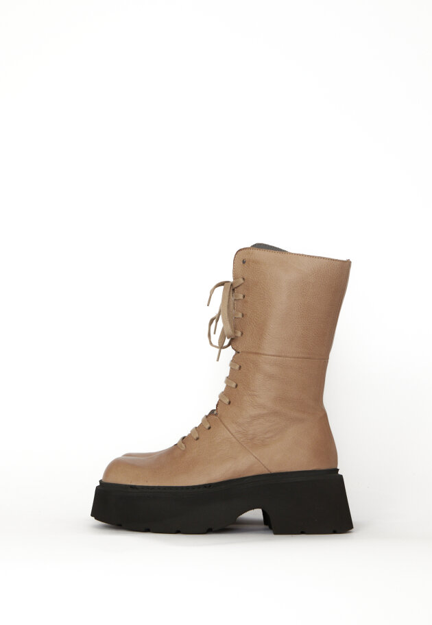 Sort Aarhus - Sort Aarhus boot with laces and zipper Sort Aarhus - Sort Aarhus boot with laces and zipper