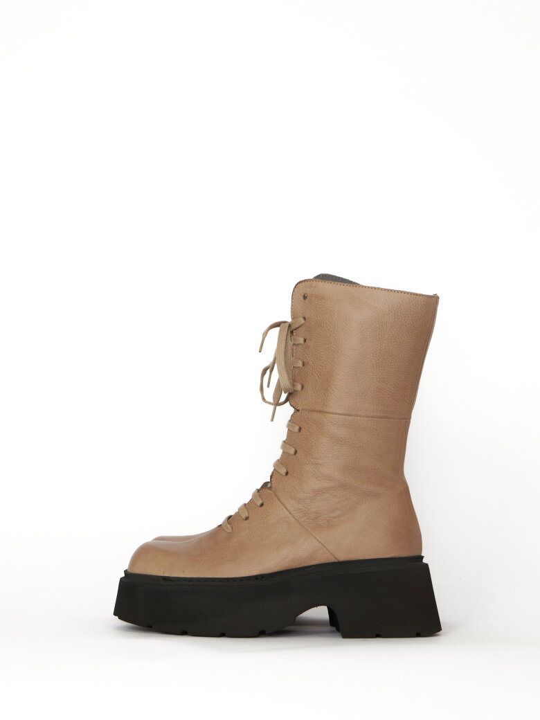Sort Aarhus - Sort Aarhus boot with laces and zipper