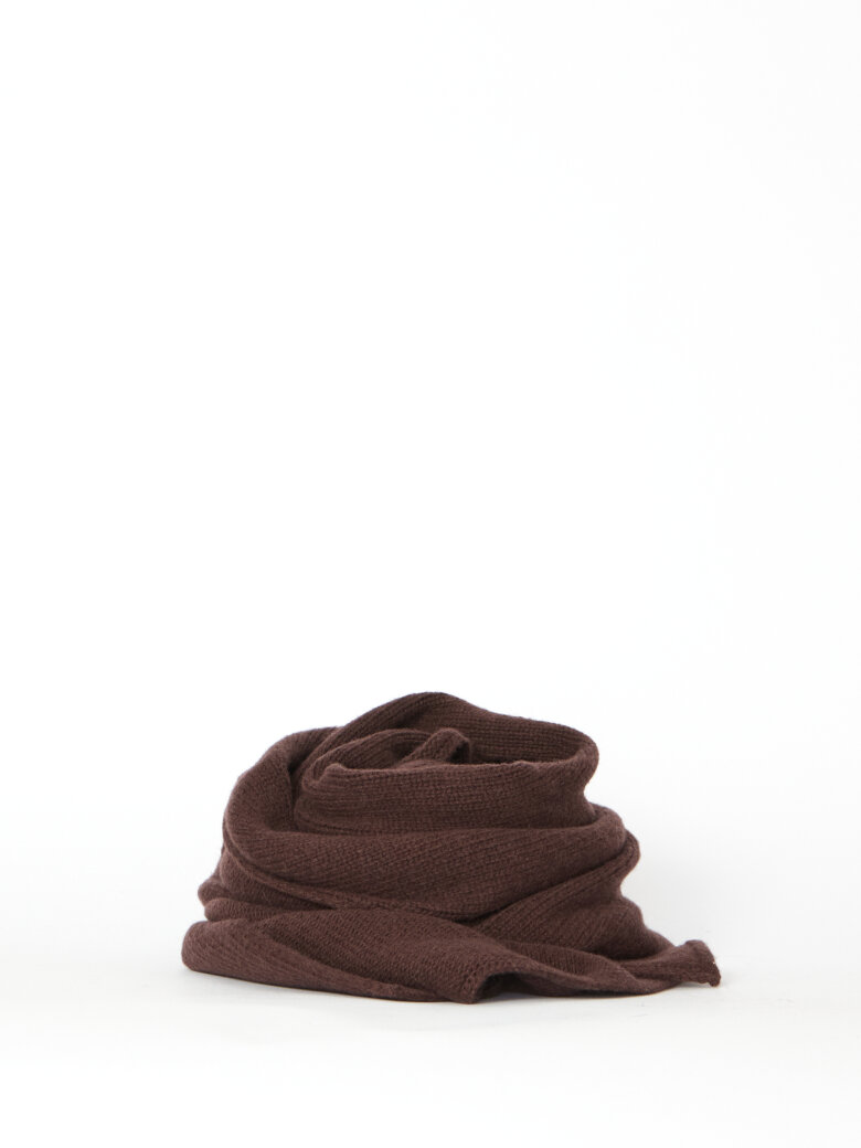 Sort Aarhus - Knitted scarf in merino wool