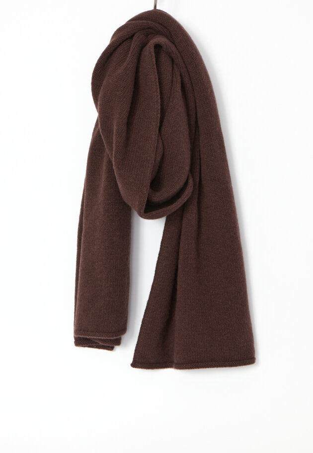Sort Aarhus - Knitted scarf in merino wool Sort Aarhus - Knitted scarf in merino wool