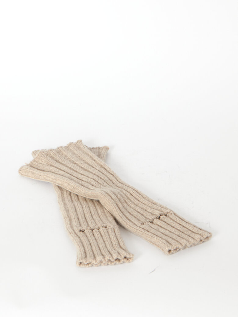 Sort Aarhus - Knitted leg warmers in merino wool