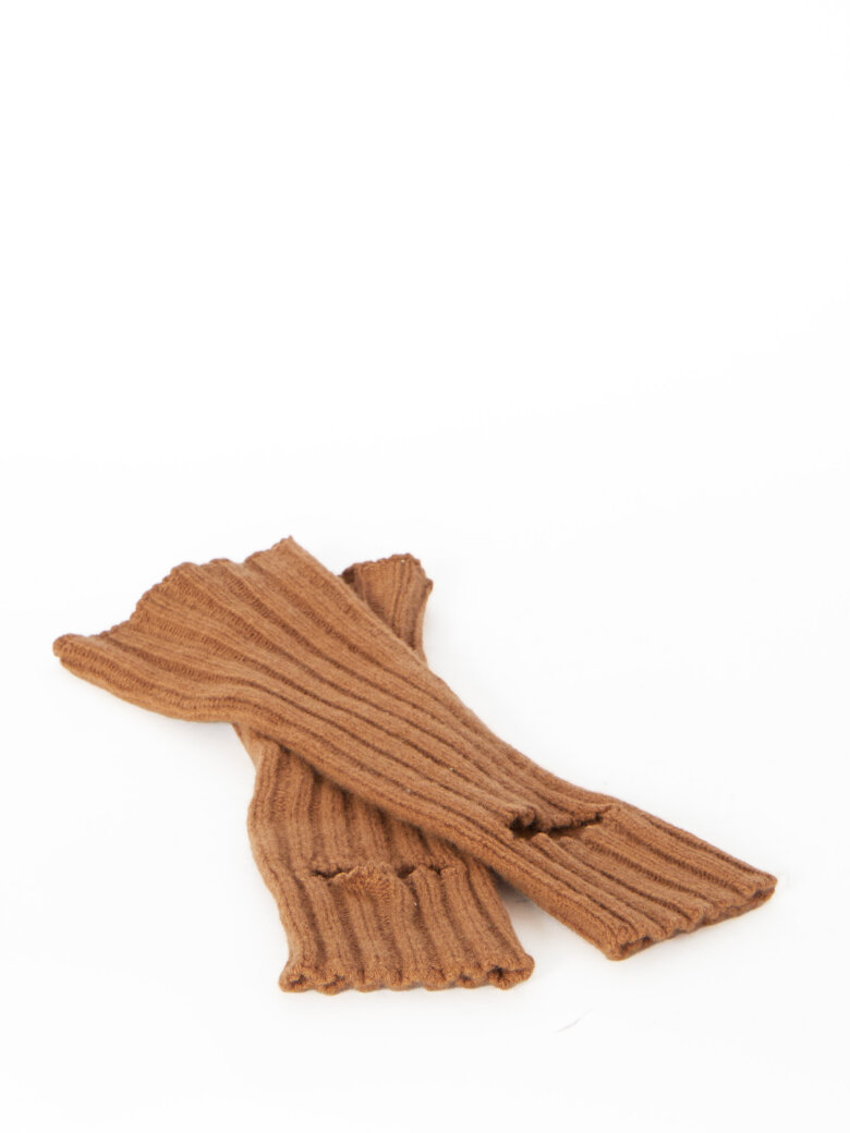 Sort Aarhus - Knitted leg warmers in merino wool