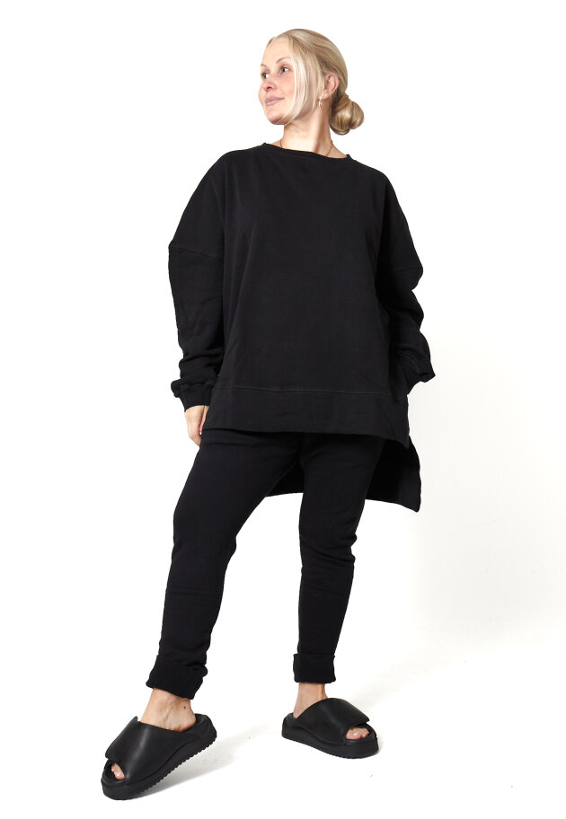 Sort Aarhus - Sweatshirt med slidser