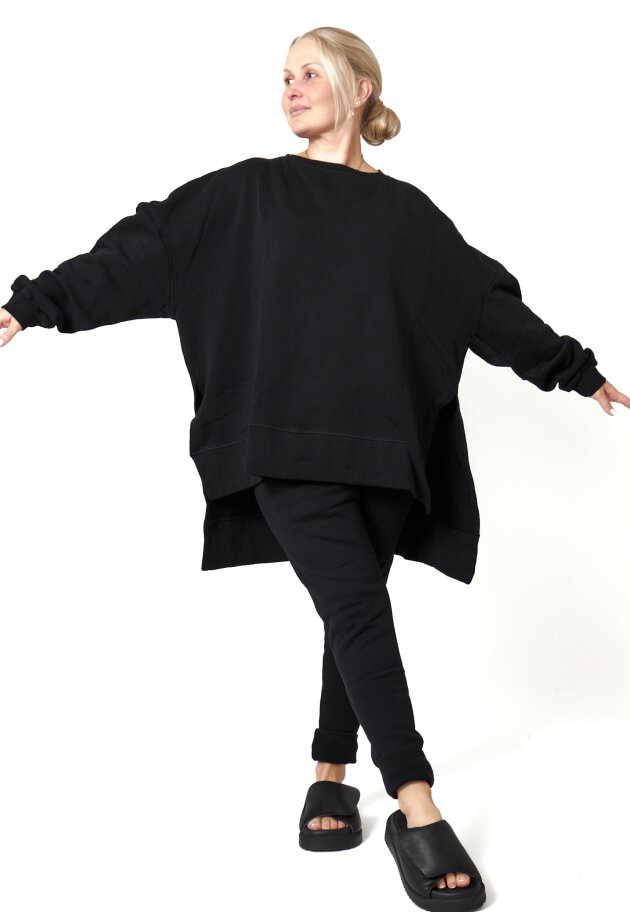Sort Aarhus - Sweatshirt med slidser