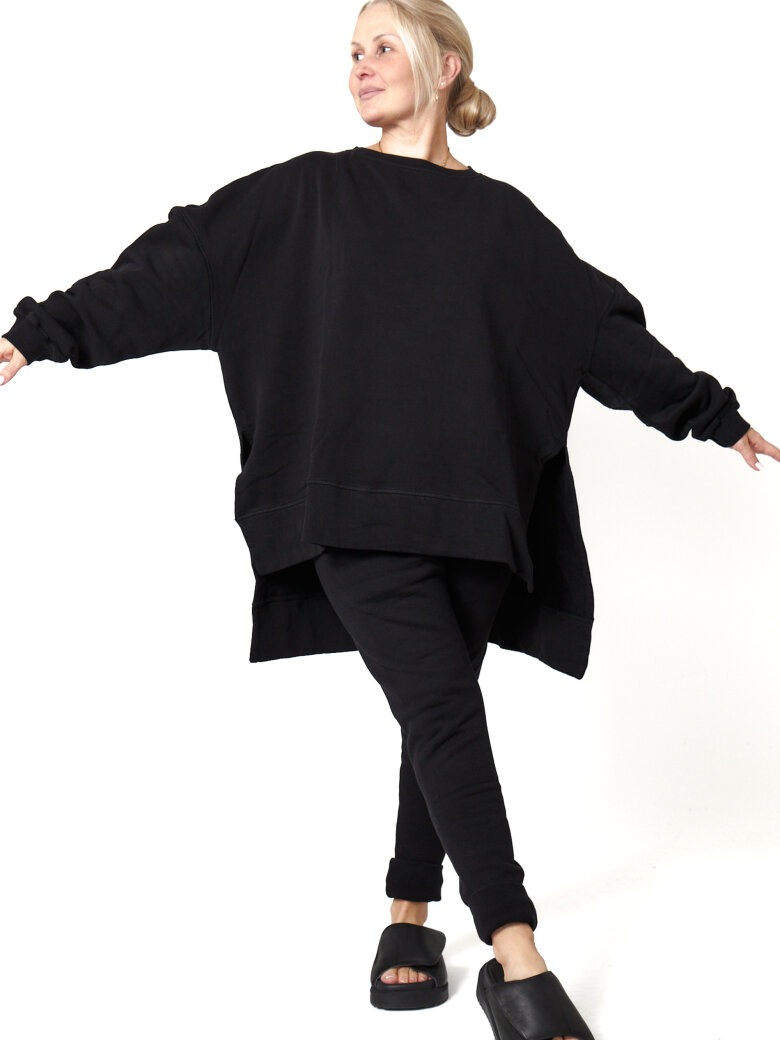 Sort Aarhus - Sweatshirt med slidser