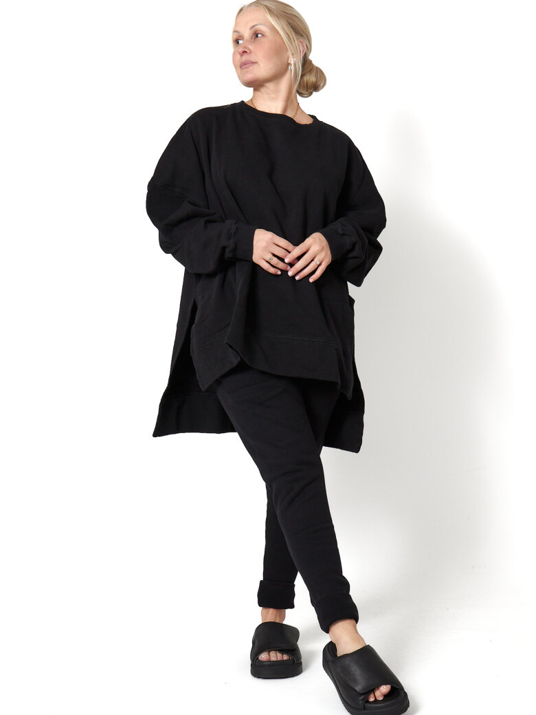 Sort Aarhus - Sweatshirt med slidser