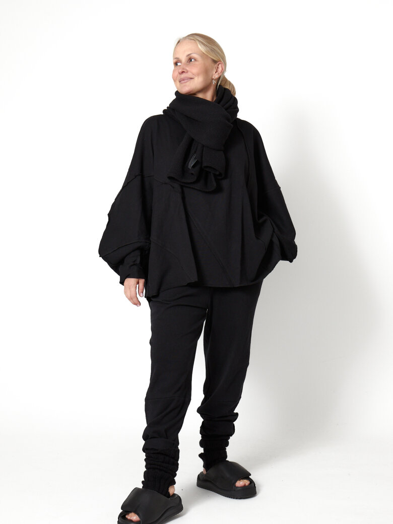 Sort Aarhus - Sweatshirt med ballonærmer