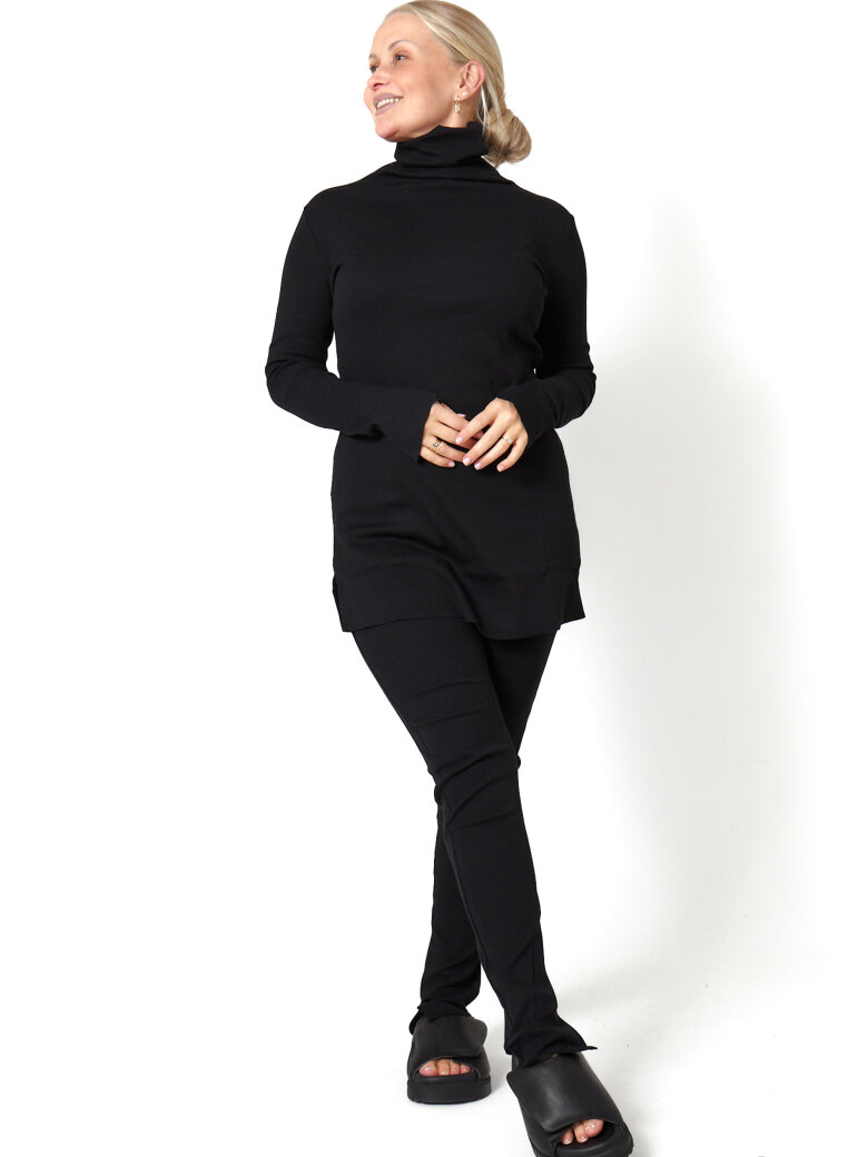 Sort Aarhus - Bluse i rib