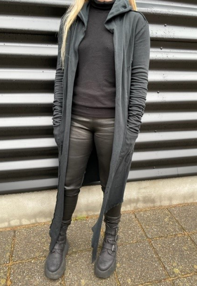 Sweat cardigan with pockets and hoodie Sweat cardigan with pockets and hoodie