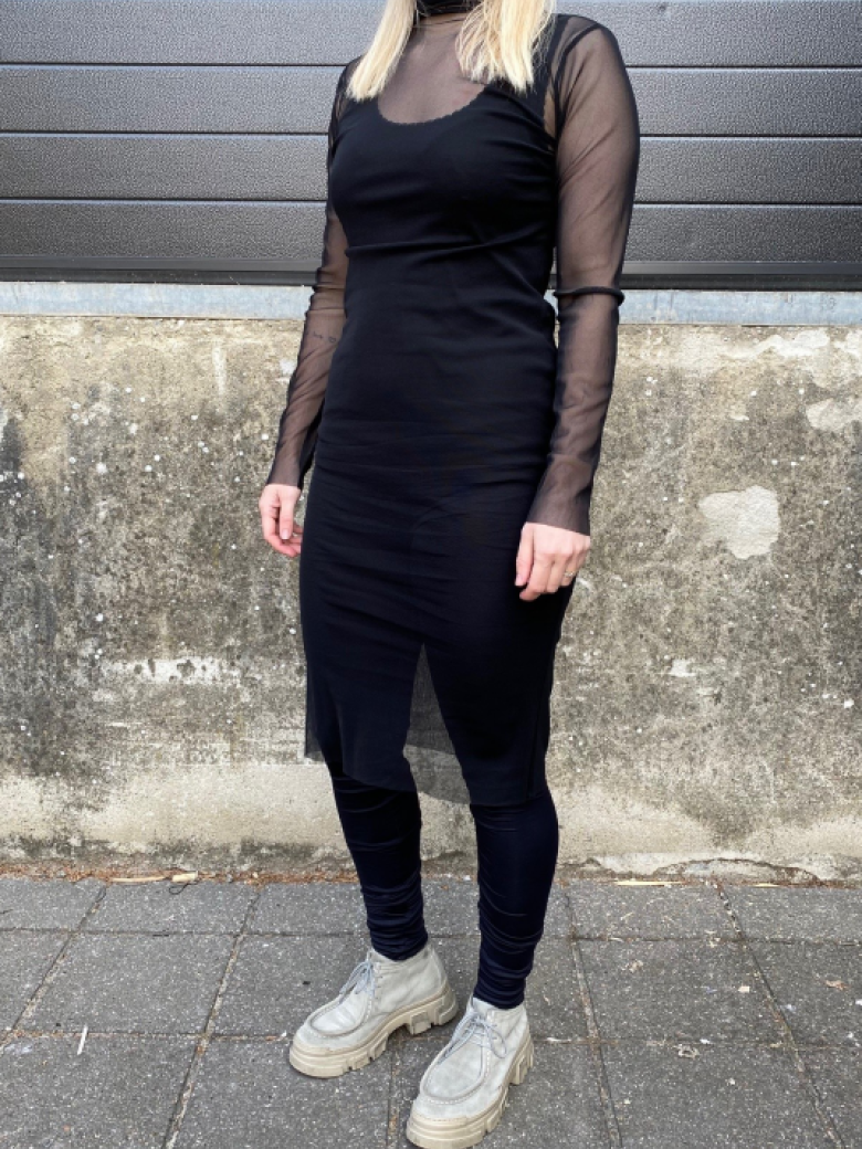 Long XD dress in mesh material